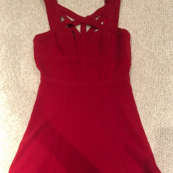 Red BCBG Cocktail Dress - Picture 1 of 3